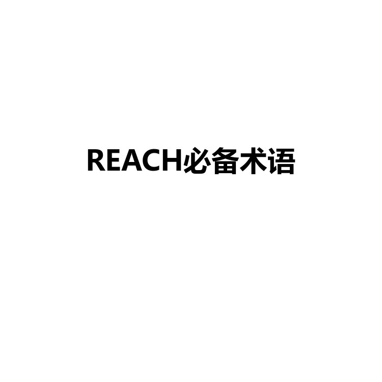 REACH必备术语 复习备考资料 PDF电子版